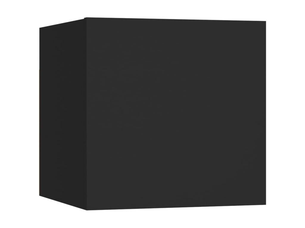 Meubles TV muraux 2 pcs Noir 30,5x30x30 cm
