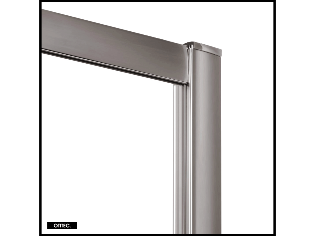 Porte de Douche avec Paroi Latérale ouverture depuis l'angle - 160x100x200 - GUNMETAL - PRIME - DROITE