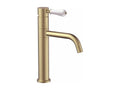 Robinet De Lavabo Meublita Low Brush Or