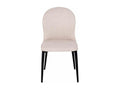 Chaise tissu et pieds acier noir Meublita - Lot de 2-Couleur Meublita 53